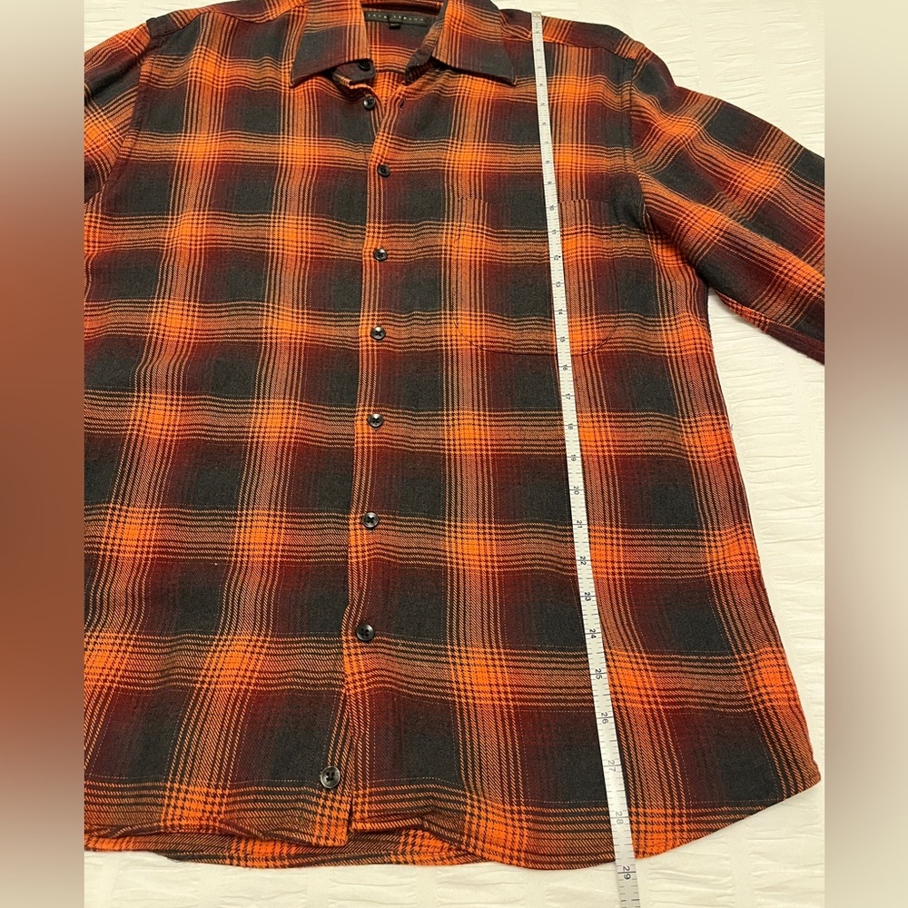 JACK LIPSON Plaid Flannel Long Sleeve Button Front Shirt Casual Cabincore Winter - Picture 10 of 11